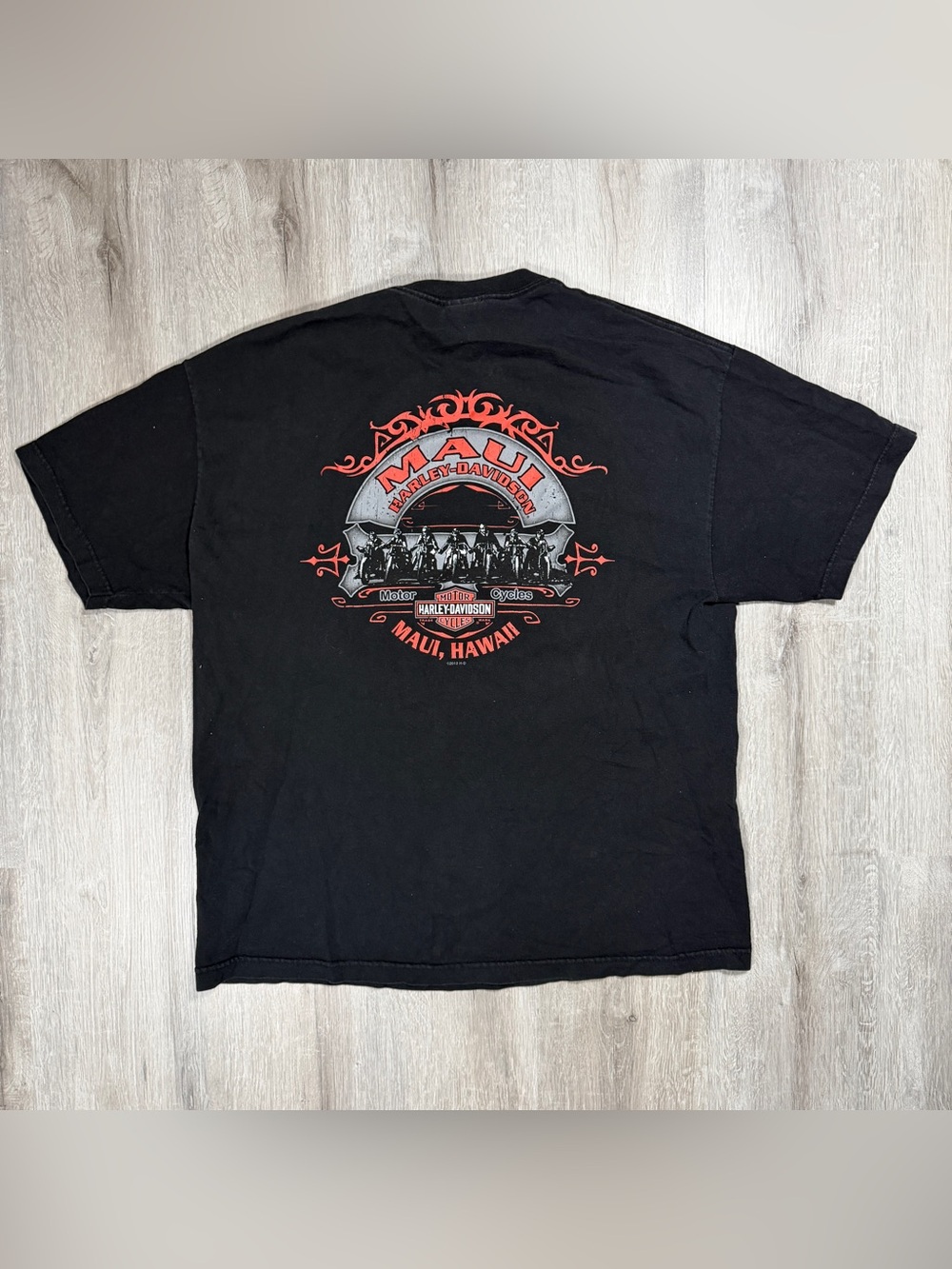 2012 Harley-Davidson Maui, Hawaii Black Graphic Tee